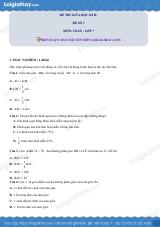 Đề thi giữa kì 2 Toán 7 - Đề số 3 - Cánh diều